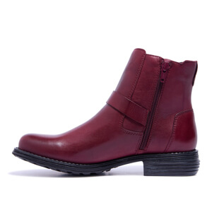 Carl Scarpa Sumaya Bordo Leather Ankle Boots